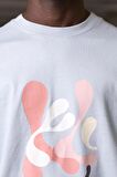 Bisiklet Yaka %100 Pamuklu Önü Baskılı Oversize (Geniş Model) T-shirt