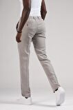 Ecer Slimfit Beli Lastikli ve İplikli %100 Linen Ham Keten Jogger Pantolon