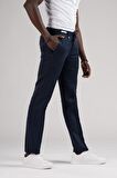 Ecer Slimfit Beli Lastikli ve İplikli %100 Linen Ham Keten Jogger Pantolon