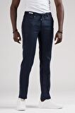 Ecer Slimfit Beli Lastikli ve İplikli %100 Linen Ham Keten Jogger Pantolon