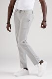 Slimfit Beli Lastikli Ve İplikli Jogger Düz Kumaş Pantolon