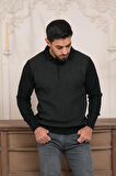 Woolen World Polo Yaka Armürlü Yünlü Erkek Triko Kazak 