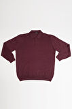 Woolen World Polo Yaka Battal (Büyük Boy) Yünlü Triko Kazak 