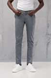 Beli Lastikli ve İplikli Slimfit Pamuklu Jogger Pantolon