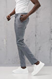Beli Lastikli ve İplikli Slimfit Pamuklu Jogger Pantolon