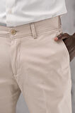 Regular Fit Pamuklu Yan Cep Klasik Yazlık Gabardin Pantolon 