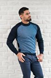 San&Fa Yarım Balıkçı Desenli Slimfit Yünlü Triko Kazak