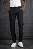 Beli Lastikli Ve İplikli Likralı Slimfit Yazlık Kumaş Jogger Pantolon 