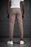 Beli Lastikli Ve İplikli Likralı Slimfit Yazlık Kumaş Jogger Pantolon 