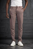 Beli Lastikli Ve İplikli Likralı Slimfit Yazlık Kumaş Jogger Pantolon 