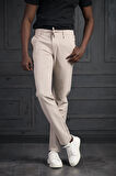 Slimfit Beli Lastikli Ve İplikli Likralı Gofre Kumaş Jogger Pantolon 