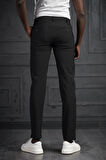 Slimfit Beli Lastikli Ve İplikli Likralı Gofre Kumaş Jogger Pantolon 