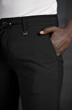 Slimfit Beli Lastikli Ve İplikli Likralı Gofre Kumaş Jogger Pantolon 