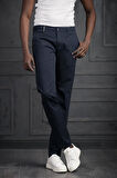 Slimfit Küçük Armürlü Yazlık Pamuklu Gabardin  Pantolon 