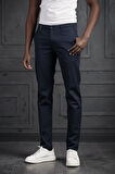 Slimfit Küçük Armürlü Yazlık Pamuklu Gabardin  Pantolon 