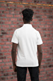 Regular Fit Likralı Kendinden Çizgili Polo Yaka T-Shirt