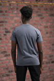 Slim Fit Pamuklu Önü Baskılı Sıfır Yaka T-Shirt