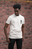 Slim Fit Sıfır Yaka Baskılı Pamuklu T-Shirt