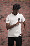 Slim Fit Sıfır Yaka Baskılı Pamuklu T-Shirt
