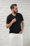 Paul Martin Slimfit Fit Bisiklet Yaka Rayon Kumaş Full Likralı T-shirt