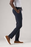 Slimfit Beli Lastikli ve İplikli Dokulu Likralı Yazlık Jogger Pantolon