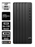 HP PRO TOWER 290 G9 i5 13500 64GB RAM 512GB SSD RX550/4GB FDOS 8T2W9ES MASAÜSTÜ PC & PER4 BELLEK