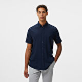 Nautica Erkek Lacivert Classic Fit Gömlek