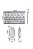OZ99 Macbook iPad Air Uyumlu İçin 2.4g Wireless Kablosuz Klavye Ve Optik Fare Seti