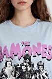 DeFacto Ramones Oversize Geniş Kalıp Bisiklet Yaka Kısa Kollu Tişört C3772AX24SMBE366