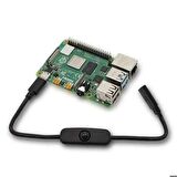 Robotistan Type-C Raspberry Pi 4 Güç Anahtarlı Kablo