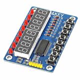 Robotistan Arduino Uyumlu 7-Segment Gösterge ve Buton Kartı