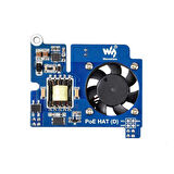 Raspberry Pi 3B+, 4B ve 802.3af PoE network uyumlu Ethernet üzerinden güç HAT