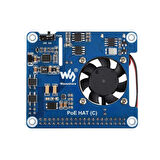 Raspberry Pi 3B+, 4B ve 802.3af-at network uyumlu Ethernet üzerinden güç HAT (C)
