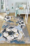 Sporla Büyüyen Hayaller İçin Futbol Temalı Yıkanabilir Kaymaz Taban Halı