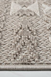 Modern Tasarımlı Jüt Dokuma Loop Sisal Kahve Renk Halı