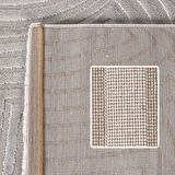 Kabartmalı Halı Dalga desenli İskandinav Bohem tarzı yumuşak Halı Gümüş Krem