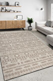 Modern Tasarımlı Jüt Dokuma Loop Sisal Kahve Renk Halı