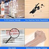 Alveta El Tipi Rulo Streç Film %150 Esneklik 2 Kg 23 Mikron 150 Metre Yırtılmaya Dayanıklı 50 Cm