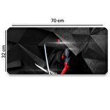 Sonictouch Deadpool Desenli Kaydırmaz Gaming Oyuncu Masaüstü Dikişsiz Klavye Pad/Ped (Klavye Altlığı) 32x70cm