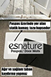 Esnature Mutlu Yıllar Merry Christmas and Happy New Year Welcome Yeşil Kapı Önü Paspası 45x70Cm