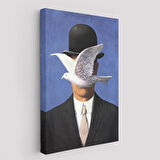 Melon Şapkalı Adam René Magritte Duvar Tablosu-6099