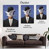 Melon Şapkalı Adam René Magritte Duvar Tablosu-6099