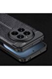 Honor Magic 7 Pro Uyumlu Silikon Kılıf Deri Desenli Kamera Korumalı Darbe Emici Autofocus Kapak