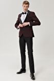 Erkek Ekstra Slim Fit Dar Kesim Desenli Smokin Damatlık