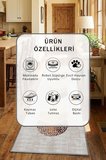 Ehl 98 Gri Yıkanabilir Kaymaz Taban Dijital Baskılı Mutfak Halısı