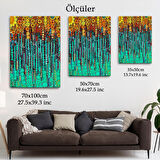 Renkli Sarmaşık Duvar Tablosu-6101