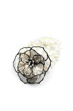 İnci Çiçek Bileklik - Gümüş