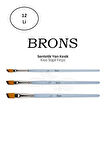 Brons Tavşan Ayağı Fırça 13 Mm (Br-2092) 12'li