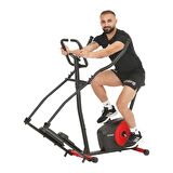 2'si 1 Arada Nabız Ölçer Kondisyon Bisikleti - Egzersiz Aleti - Eliptik Bisiklet - Kondisyon Aleti