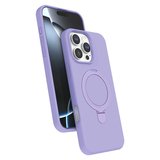 Apple İphone 16 Pro Max Regal Magsafe Standlı Kapak - Lila